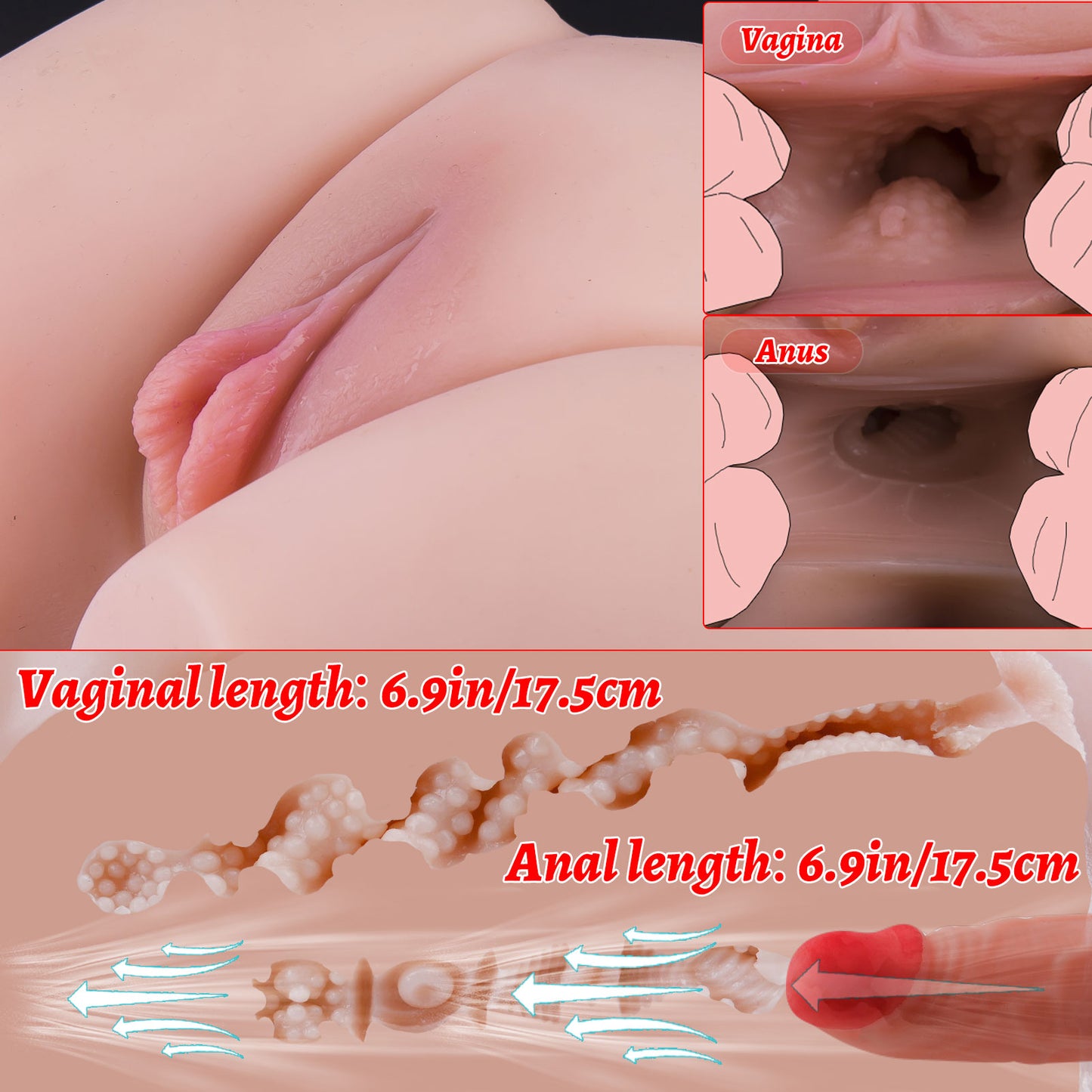 White BBW Sex Doll Pocket Pussy Big Butt Sex Doll Lifelike Sex Doll Men Realistic Pussy Ass Life Size Sex Doll Torso Big Booty Sex Toy Vagina Torso Male Masturbator Butt Sex Toy Pussy Men Masturbation 10.4lb