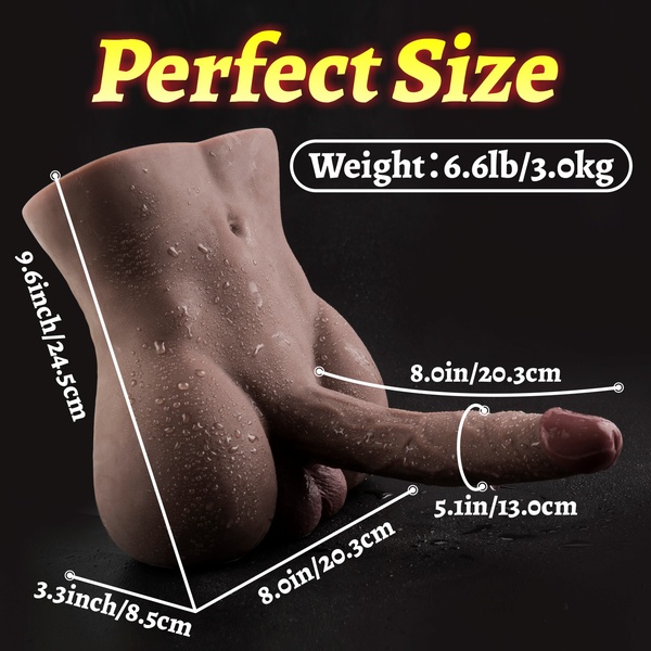 Male Doll in Black with 3.0kg